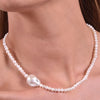Culturesse Milani Off Centre Pearl Necklace