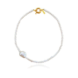 Culturesse Milani Off Centre Pearl Necklace