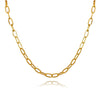 Culturesse Elvrie Classic Oval Chain Necklace (Gold Vermeil)