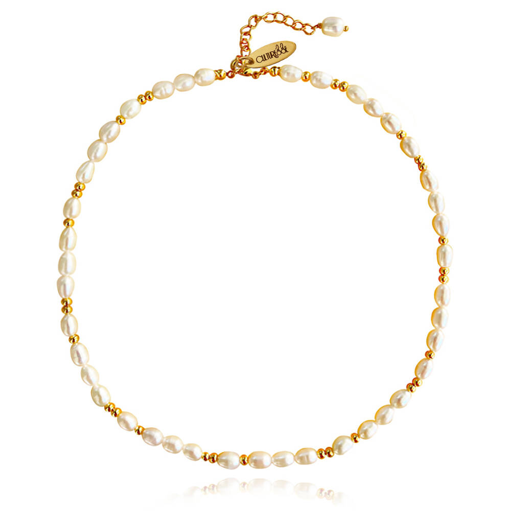 Culturesse Lola Beaded Freshwater Pearl Necklace