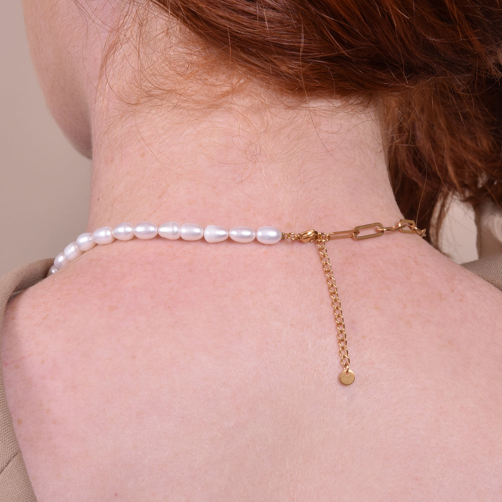 Culturesse Indira Freshwater Pearl Chain Necklace
