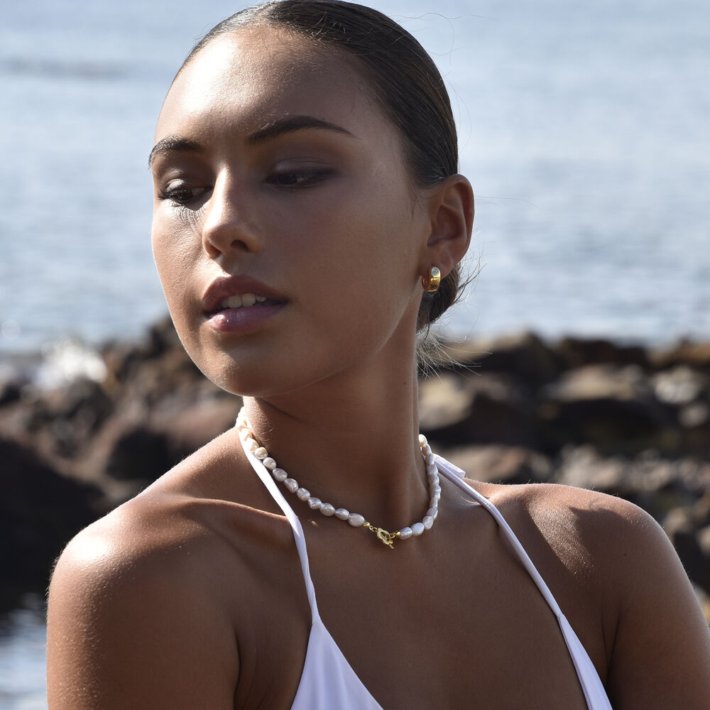 Culturesse Endless Summer Freshwater Pearl Necklace