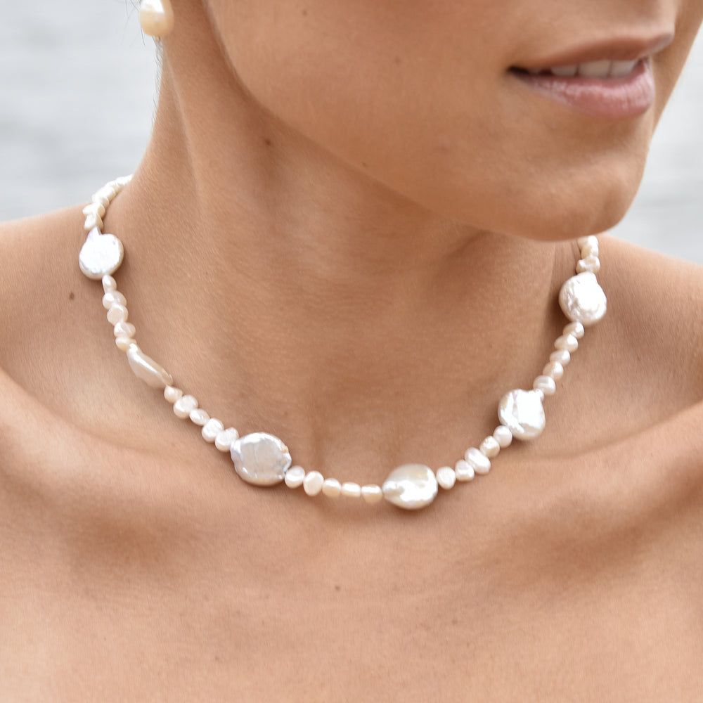 Culturesse Bellamy Organic Pearl Necklace