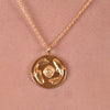 Culturesse She Is Pisces Artisan 24K Gold Zodiac Pendant Necklace