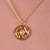 Culturesse She Is Pisces Artisan 24K Gold Zodiac Pendant Necklace