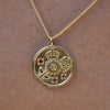 Culturesse Everyday Positivity Pendant Necklace (Gold)