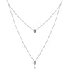 Culturesse Alara Luck Evil Eye Layering Necklace (Silver)