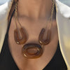 Culturesse Tuscanus Resin Pendant Link Necklace