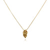 Culturesse Artemisa Artisan Sculptural Pendant Necklace (Gold)