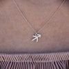 Culturesse Sagittarius Diamante Pendant Necklace (Silver)