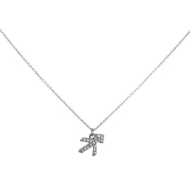 Culturesse Sagittarius Diamante Pendant Necklace (Silver)