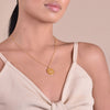 Culturesse She Is Scorpio Artisan 24K Gold Zodiac Pendant Necklace