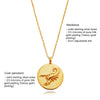Culturesse She Is Scorpio Artisan 24K Gold Zodiac Pendant Necklace