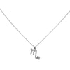 Culturesse Scorpio Zodiac Diamante Pendant Necklace (Silver)