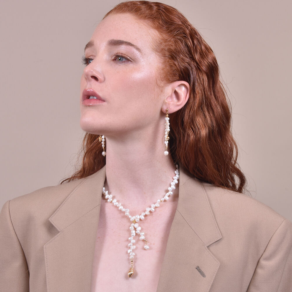 Culturesse Sui Coastal Muse Pearl Necklace