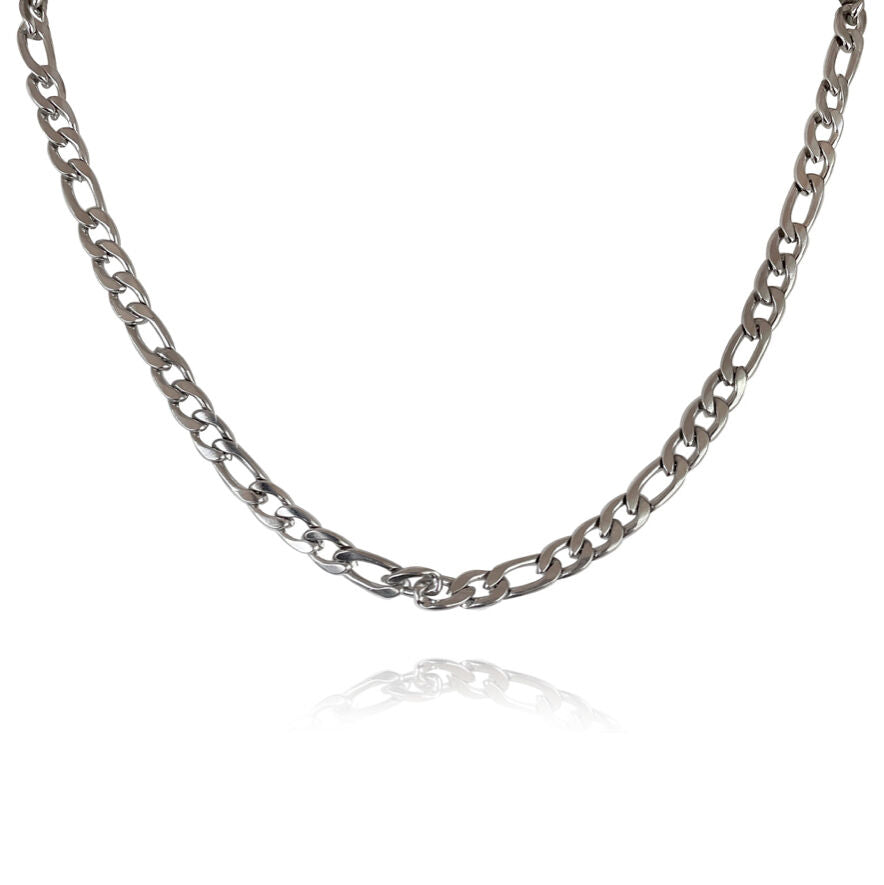 Culturesse Billie Silver Link Chain Necklace (45cm)