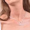 Culturesse Ebba Silver Bar Pendant Necklace