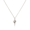Culturesse Coralia Coastal Muse Shell Pendant Necklace (Silver)