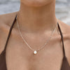 Culturesse Vanna Freshwater Pearl Pendant Necklace (Silver)
