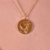 Culturesse She Is Taurus Artisan 24K Gold Zodiac Pendant Necklace