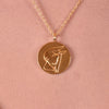 Culturesse She Is Taurus Artisan 24K Gold Zodiac Pendant Necklace