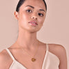 Culturesse She Is Taurus Artisan 24K Gold Zodiac Pendant Necklace