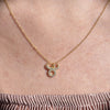 Culturesse Taurus Diamante Pendant Necklace (Gold)