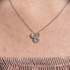 Culturesse Taurus Diamante Pendant Necklace (Silver)