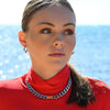Culturesse Amabel Modern Muse Gold Chain Necklace (Silver)