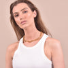 Culturesse Karmen Titanium Gold Chain Necklace