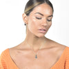 Culturesse Eros Body Art Pendant Necklace (Silver)