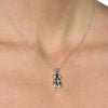 Culturesse Eros Body Art Pendant Necklace (Silver)