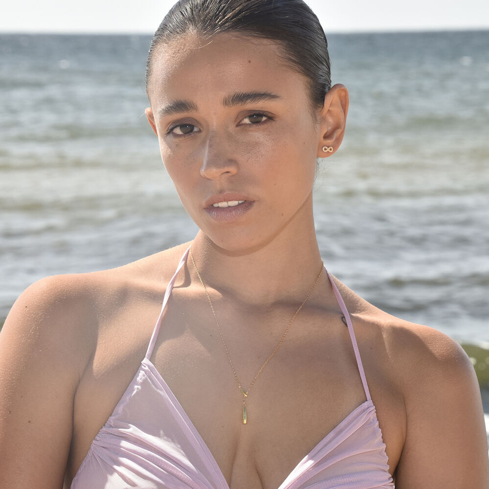 Culturesse Priscilla Modern Fine Drop Necklace (Gold)