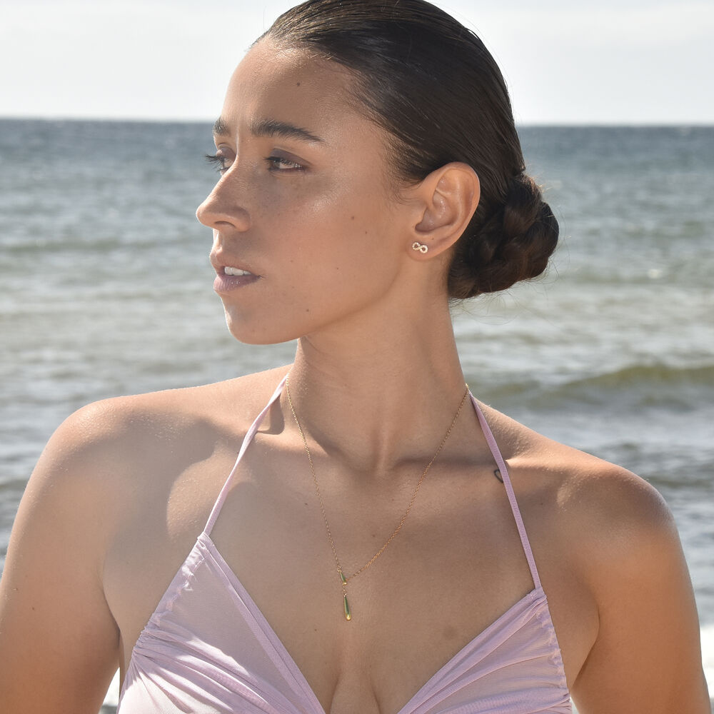 Culturesse Priscilla Modern Fine Drop Necklace (Gold)