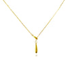Culturesse Priscilla Modern Fine Drop Necklace (Gold)