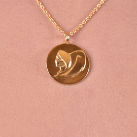 Culturesse She Is Virgo Artisan 24K Gold Zodiac Pendant Necklace