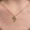 Culturesse Virgo Diamante Pendant Necklace (Gold)