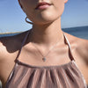 Culturesse Virgo Diamante Pendant Necklace (Silver)