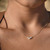 Culturesse Csilla Diamante V-Pendant Necklace (Gold)