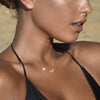 Culturesse Csilla Diamante V-Pendant Necklace (Gold)