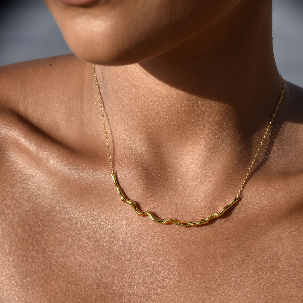 Culturesse Be The Flow Artisan Necklace (Gold)