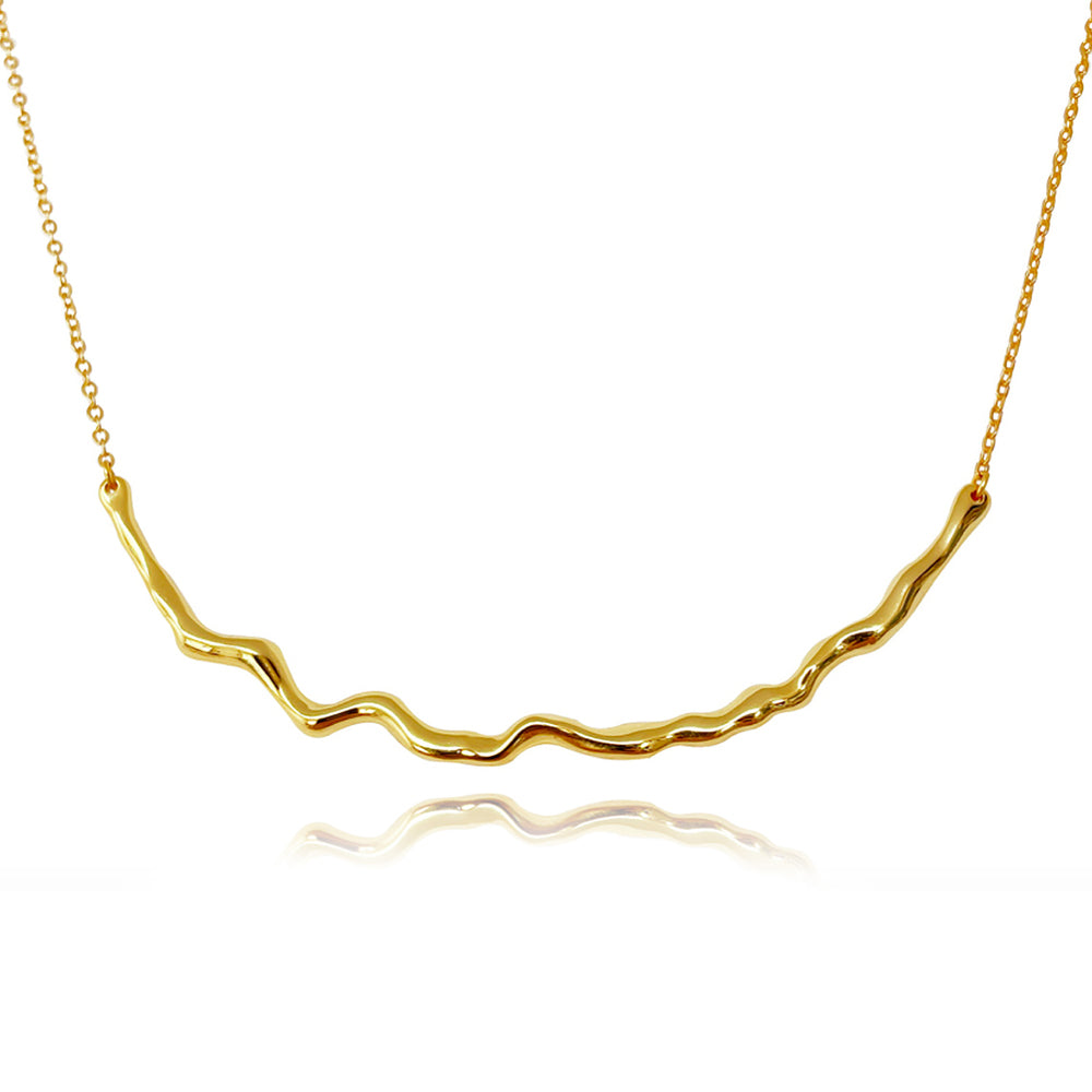 Culturesse Be The Flow Artisan Necklace (Gold)