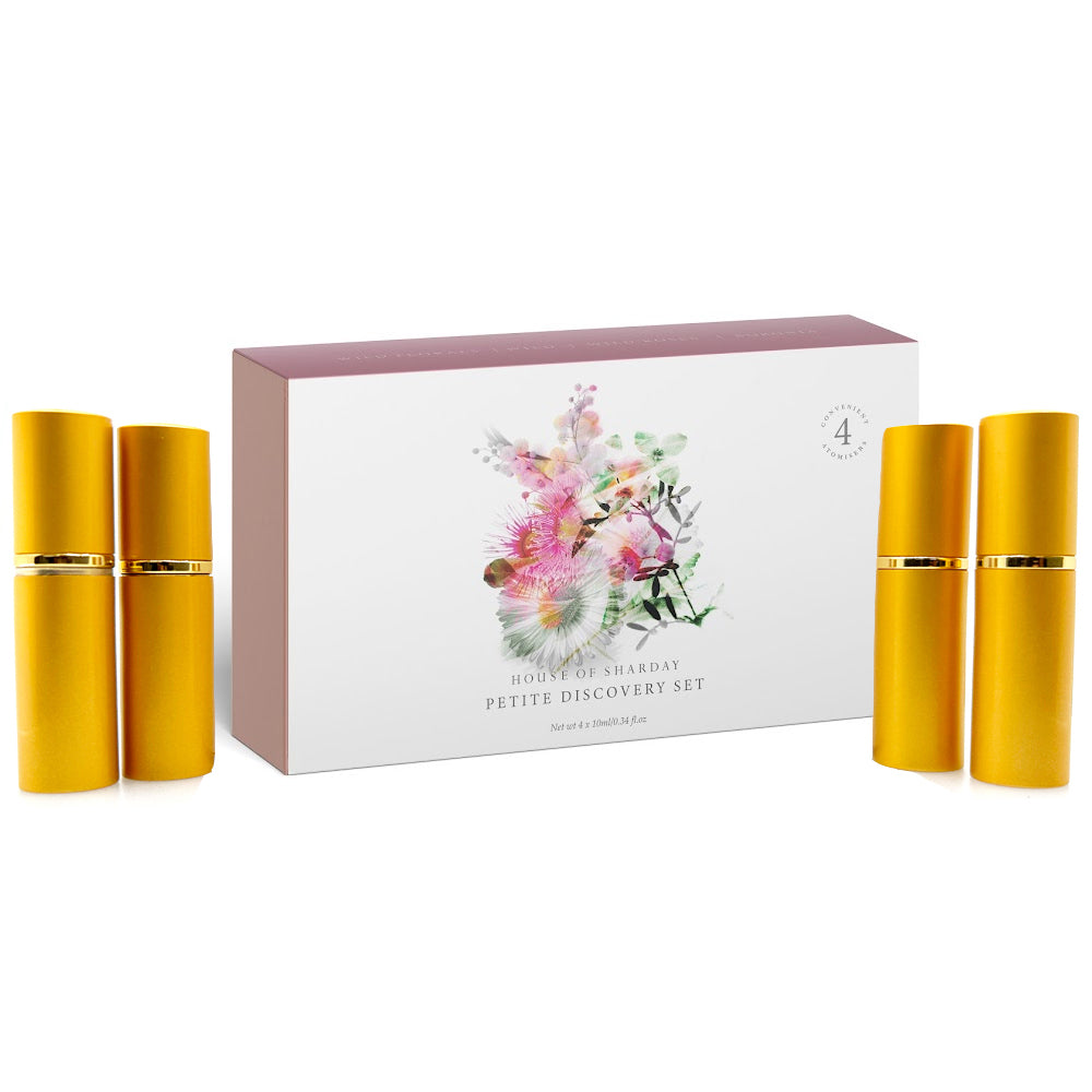 Sharday Petite Set of 4 x 10ml  Australian Wildflowers Eau De Toilette Perfumes