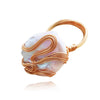 Culturesse Capriana 24K Gold Baroque Pearl Nest Ring