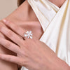 Culturesse Bloom Artisan Silver Open Ring