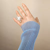 Culturesse Bloom Artisan Silver Open Ring