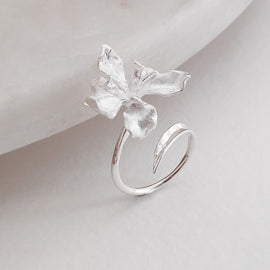 Culturesse Bloom Artisan Silver Open Ring