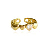 Culturesse Love Is All Around Artisan Open Ring (Gold)