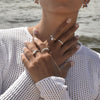 Culturesse Love Is All Around Artisan Open Ring (Silver)