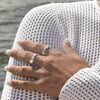Culturesse Love Is All Around Artisan Open Ring (Silver)